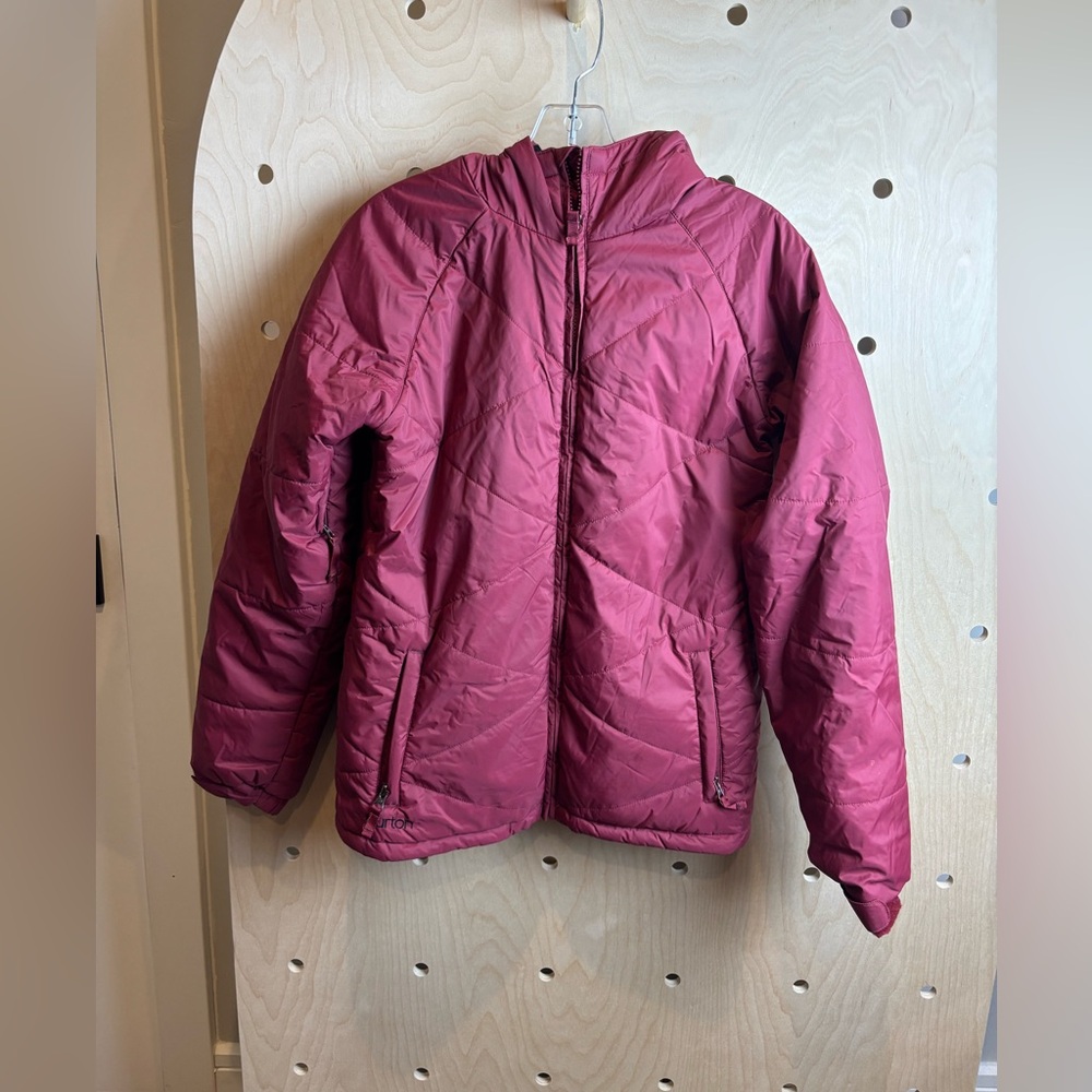 Women’s Burton Hooded Burgundy Snow Jacket Size Small